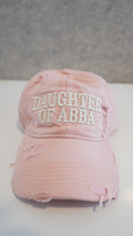 Grace Pink Daughter of Abba Distressed Hat