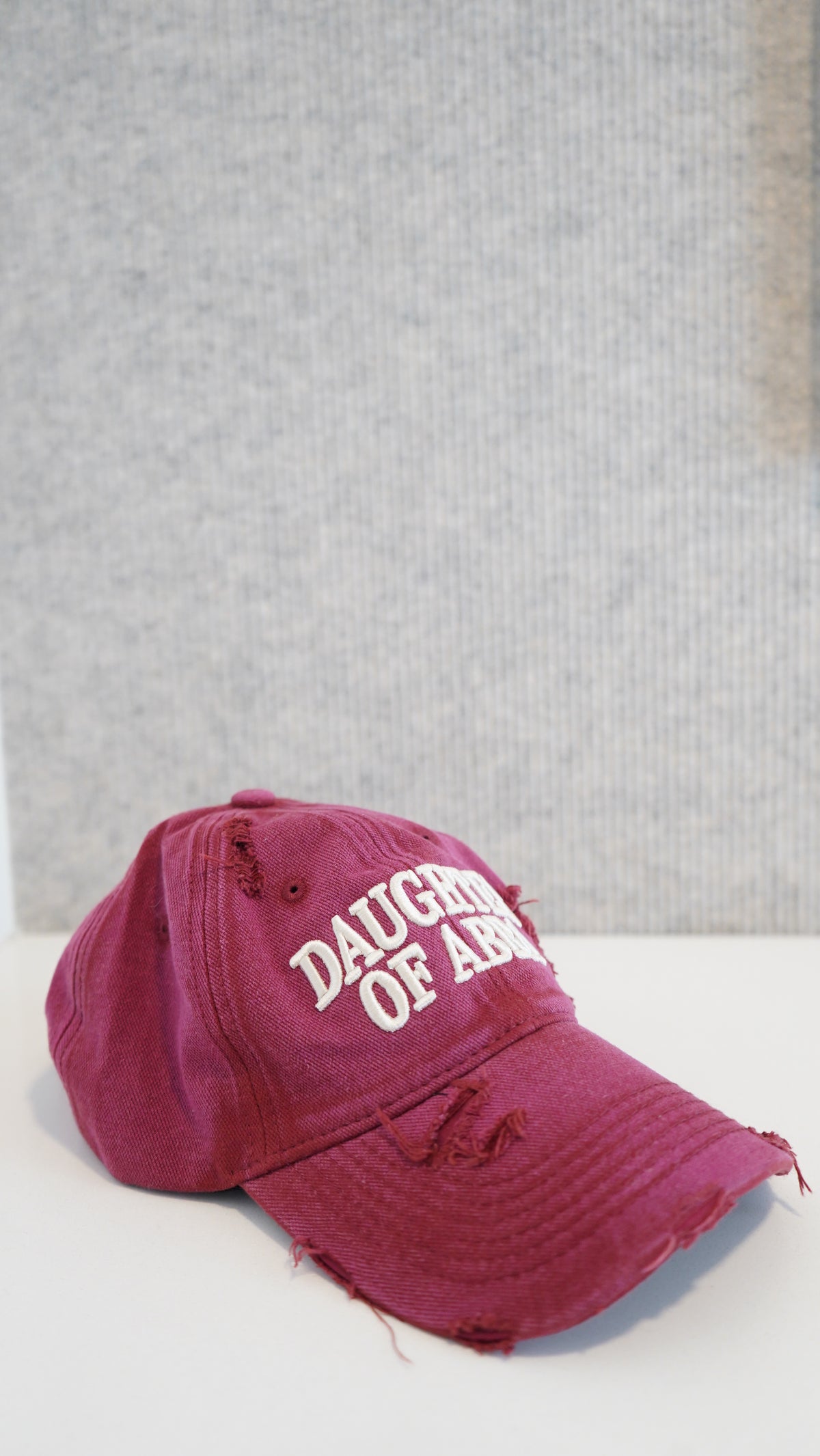 Purified Maroon Daughter of Abba Hat - back view